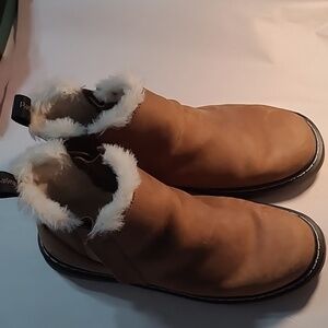 Women's Parfeying Leather Fur Lined Slipon Boots